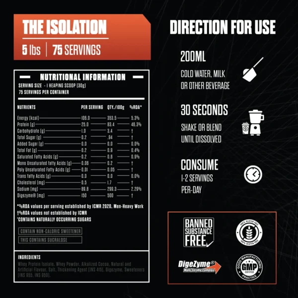 The Isolation Pure Whey Protein Isolate - Image 13