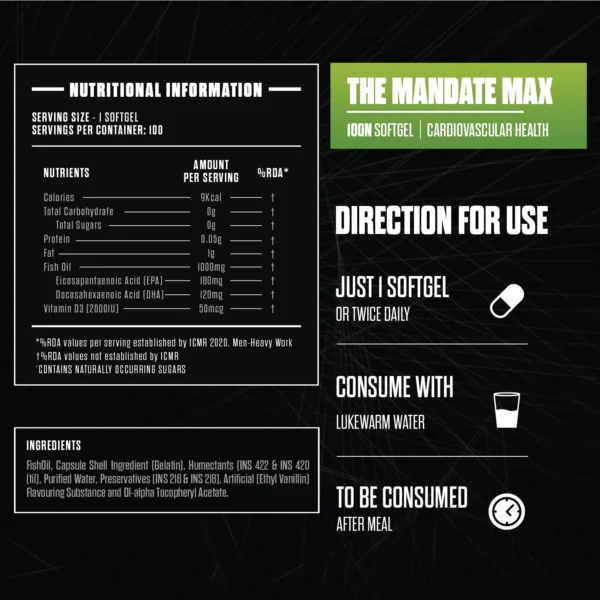 The Mandate Max Fish Oil - Image 6